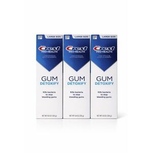 Crest Pro-Health Gum Detoxify Toothpaste Large Size 4.8 oz Pack of 3 New